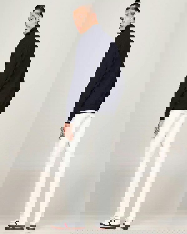 Tommy Hilfiger Essential Fleece Mens Half Zip Sweatshirt - Desert Sky