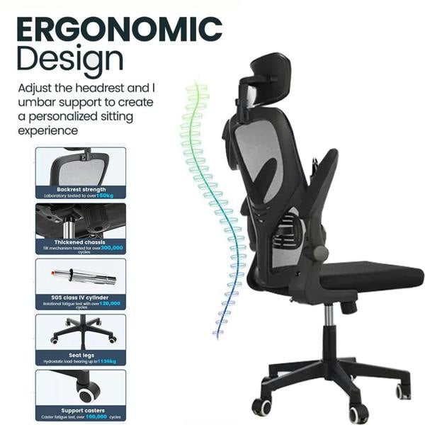 Havendro Ergonomic Mesh Office Chair 360°Swivel Lift Adjustable Height Computer Desk Chair