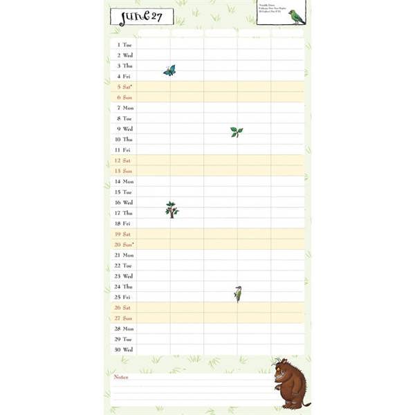 Julia Donaldson, Gruffalo Family Planner 2026 - 2027, Family Planners, Month To View, History & Literature, Gift
