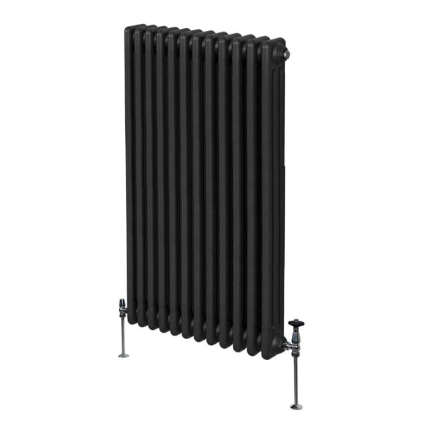 Monstershop Traditional 3 Column Radiator - 1500 x 562mm - Black