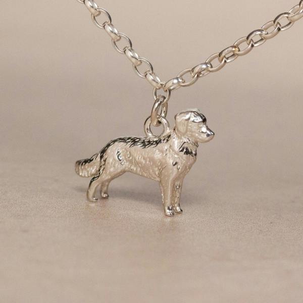 Golden Retriever Chain Bracelet - Personalised - Sterling Silver - MYLEE London