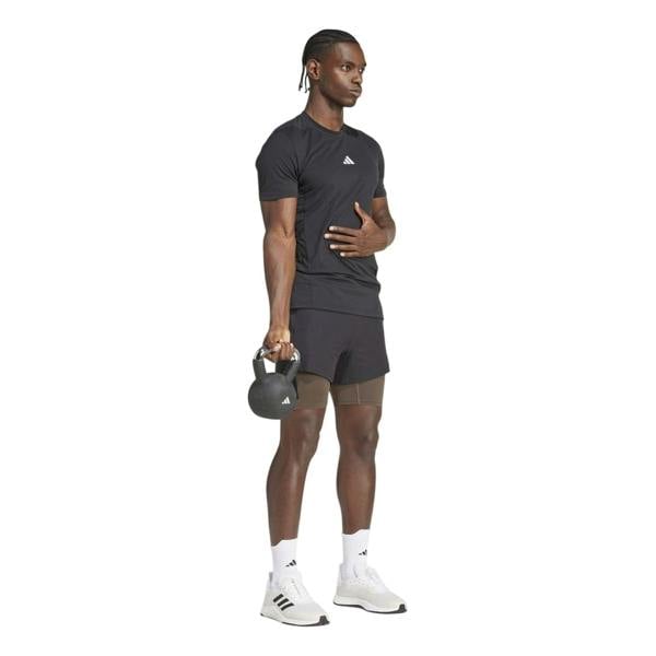 Adidas Mens Power 2 in 1 Workout Shorts - Black - 