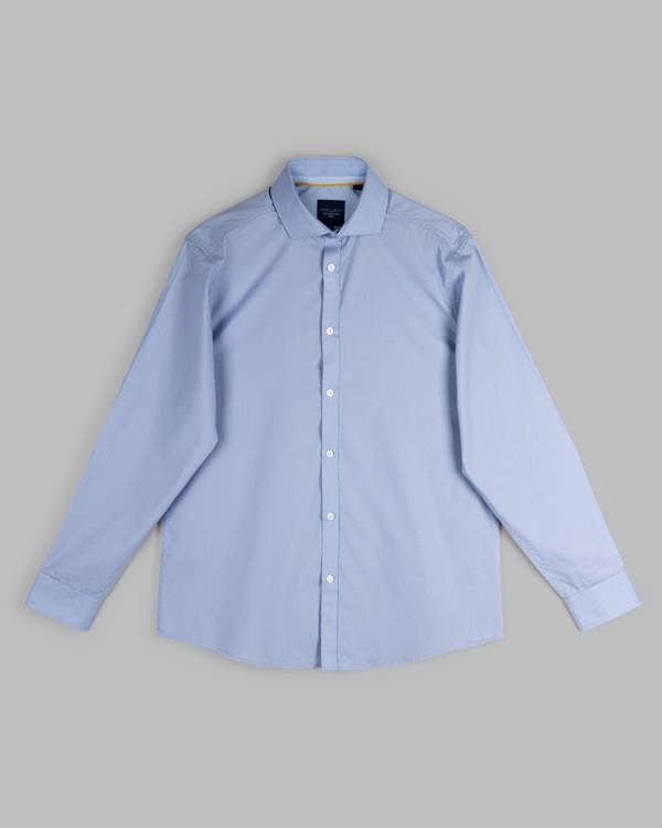 Steel & Jelly Blue Formal Long Sleeve Shirt