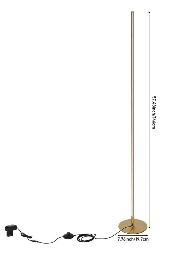 Living and Home Dimmable LED Floor Lamp with Remote Control