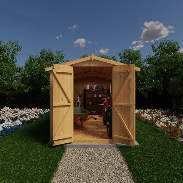 Shire Overlap Double Door 12x6 Storage Shed