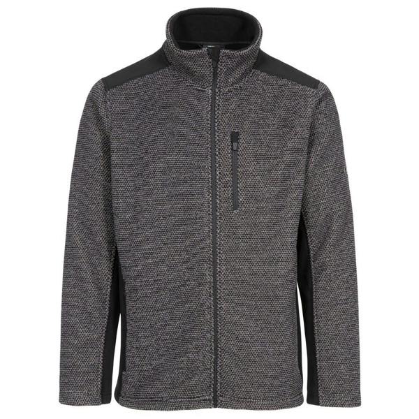 Trespass Mens Farantino Fleece Jacket - Dark Grey Stripe - 