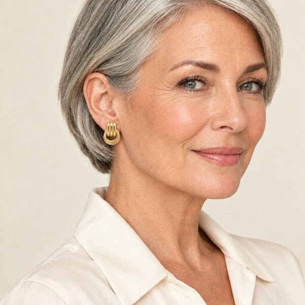 Cachet London Grace Gold Clip-On Earrings