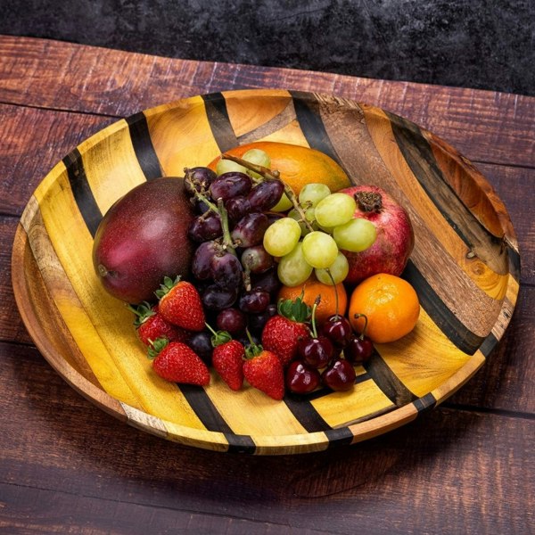 Paguro Artisan Upcycled End Grain Fruit Bowls (2 Patterns & 2 Sizes Available)