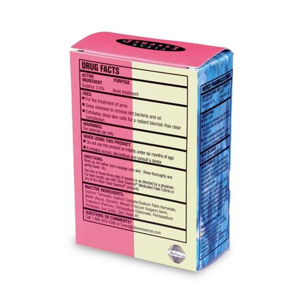 cleansing bar clear essence effectively cleanse the skin with this blemish and anti-acne treatment soap for the face and body.