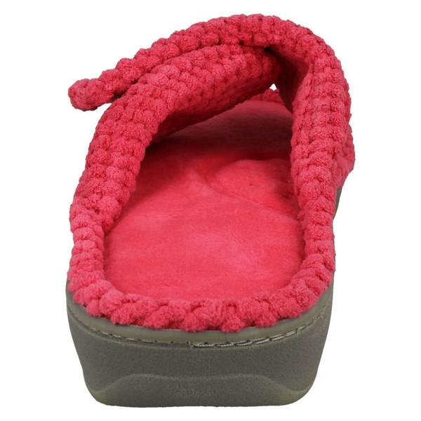 Padders Ladies Padders Cross Detailed Adjustable Mule Slippers Flo