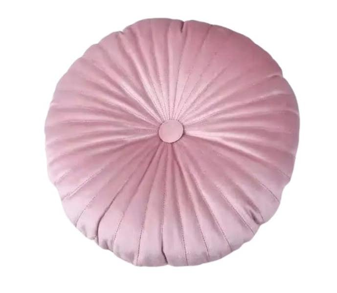 ANYHOUZ Pleated Round Pillow with Soft Cushion Filling