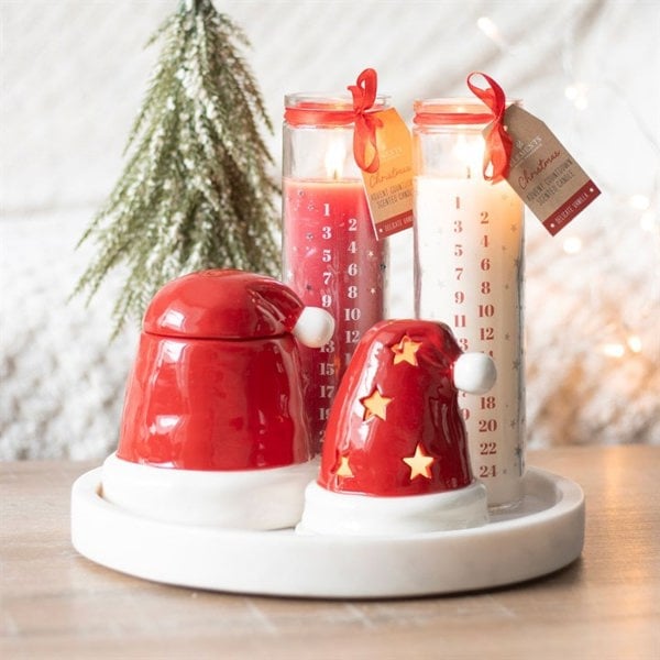 Serano Red Vanilla Advent Tube Candle