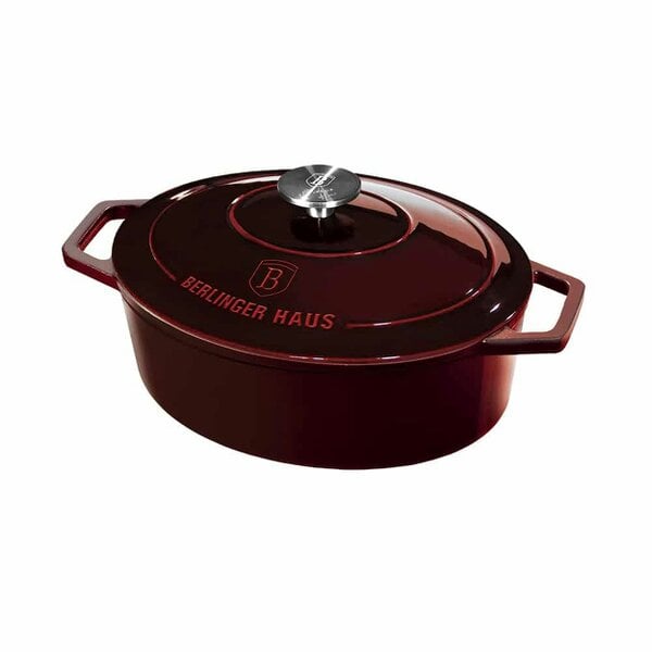 Berlinger Haus Casserole 30 cm Cast Iron Berlinger Haus BH-6499 Burgundy