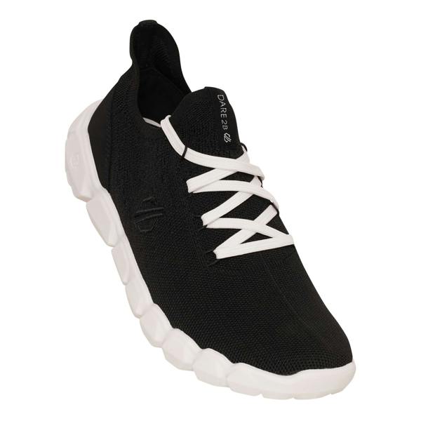 Dare 2B Womens/Ladies Hex-At Knitted Recycled Trainers - Black/White - 