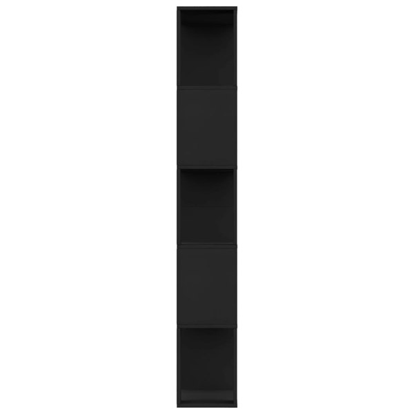 Berkfield Book Cabinet/Room Divider Black 80x24x159 cm Engineered Wood