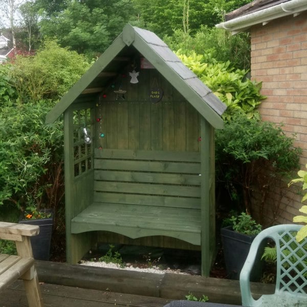 Shire Mimosa 1.4x0.7m Arbour Seat - Best Shed