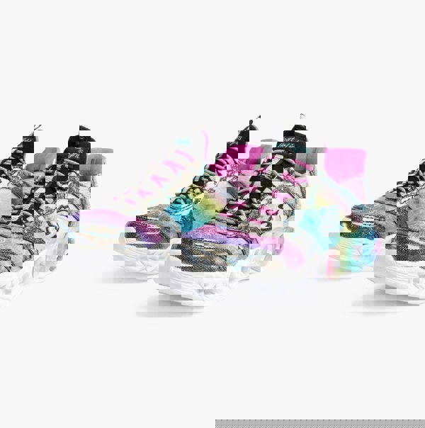 Skechers 303755L/BKMT INFINITE HEART LIGHTS - ETERN Girls Trainers Black/Multi