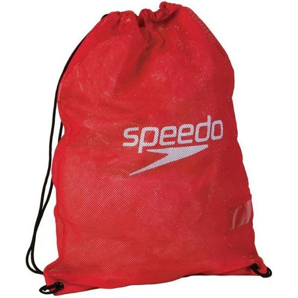 Speedo Wet Kit Mesh Drawstring Bag - Red