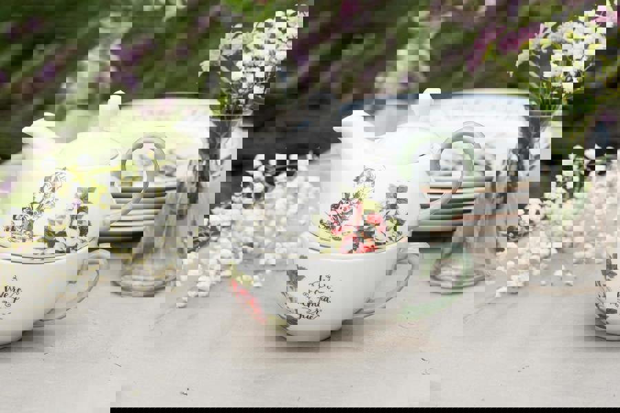 Mikasa and the V&A Alice In Wonderland Bone China 'Tea for One' Teapot and Cup Set