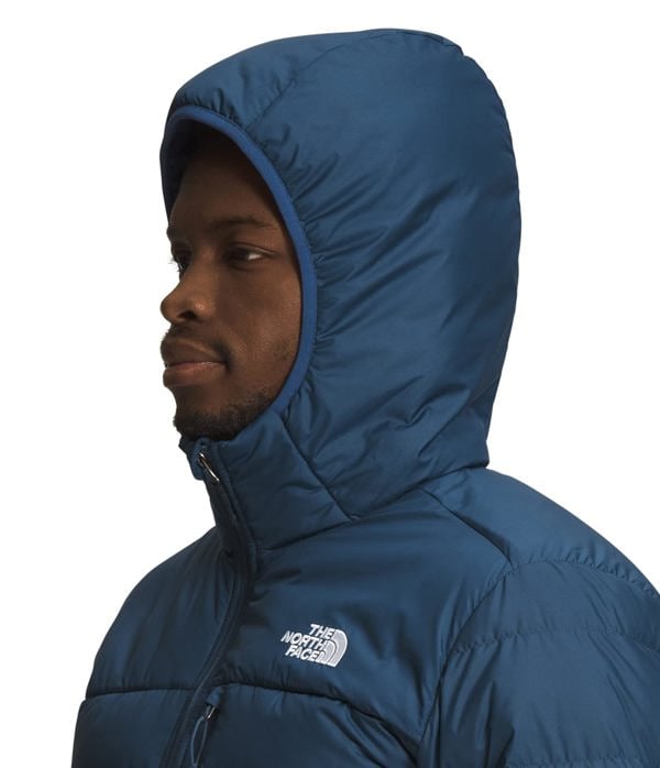 The North Face Aconcagua 2 Hooded Down Filled Jacket Coat - Shady Blue