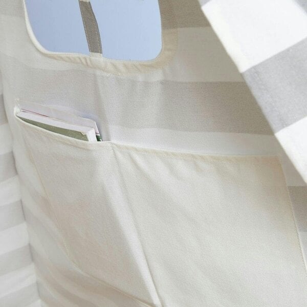 Neo Grey Striped Canvas Kids Indian Tent TeePee
