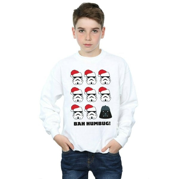 Star Wars Boys Christmas Humbug Sweatshirt - White