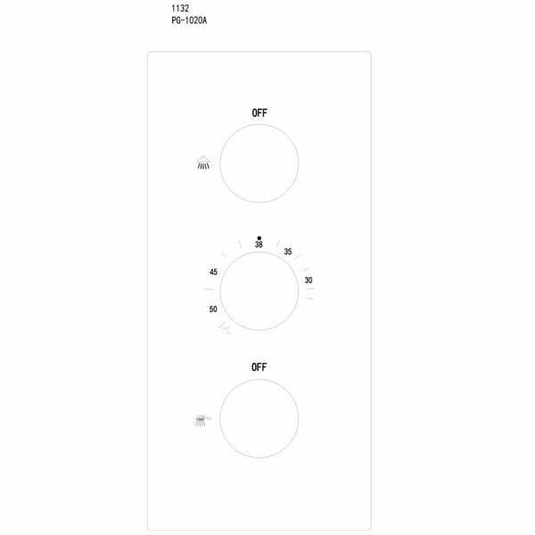 Flode Sala | SQ Style 3 Function Concealed Valve Shower Kit | Chrome