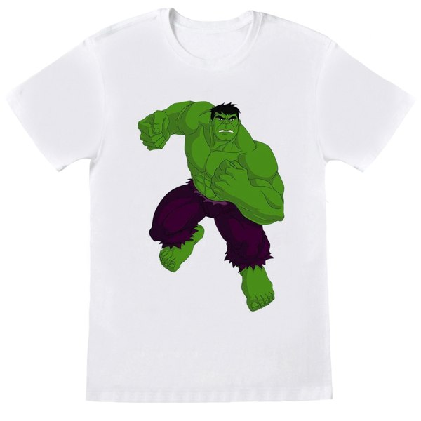 Marvel Boys Hulk Pose T-Shirt - White