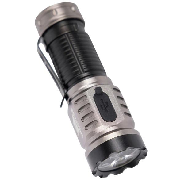 Trespass Pocketshine Mini Hand Torch - Black/Grey - 