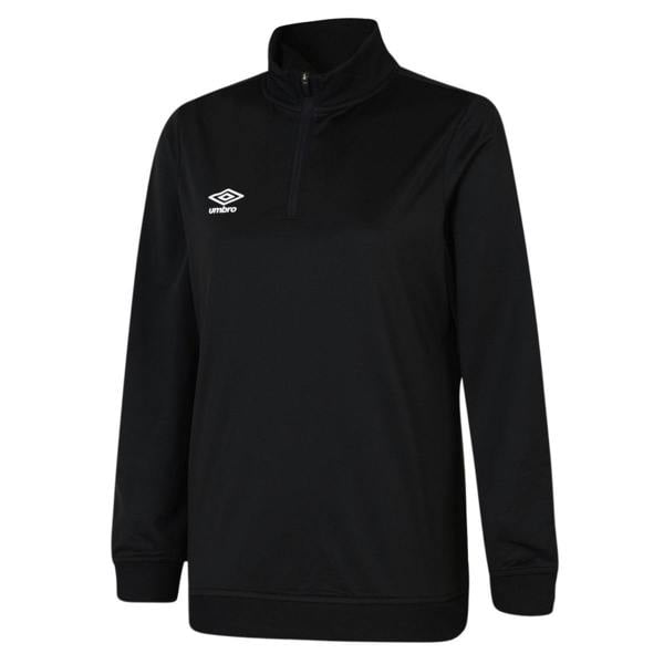 Umbro Womens/Ladies Club Essential Half Zip Sweatshirt - Black - 