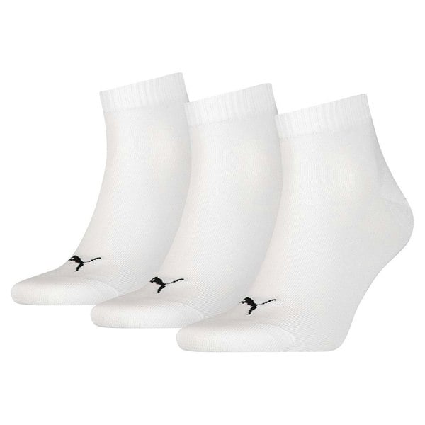 Puma Unisex Adult Quarter Training Ankle Socks (Pack of 3) - White