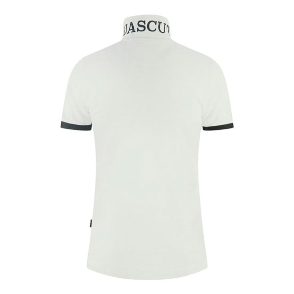 Aquascutum Branded Collar Polo Shirt - White