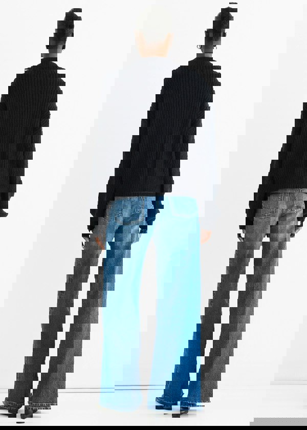 Gini London Black Chunky Knit Oversized Jumper