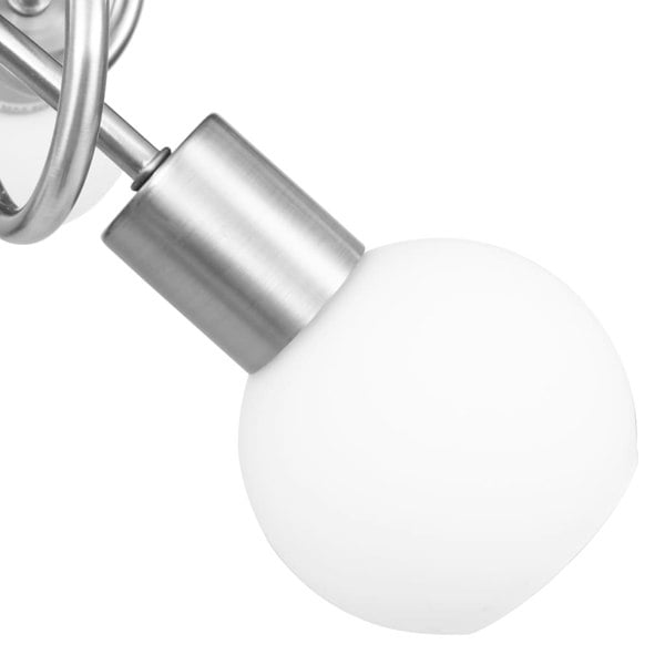 Berkfield Ceiling Lamp with Ceramic Shades for 3 E14 Bulbs White Bowl