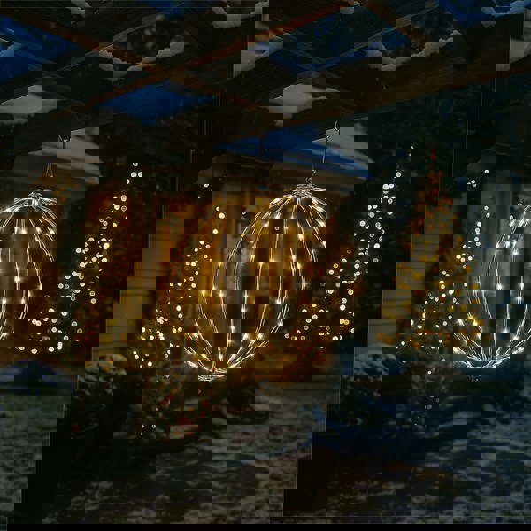 St Helens LED Copper Wire Sphere - Outdoor, Inc Timer