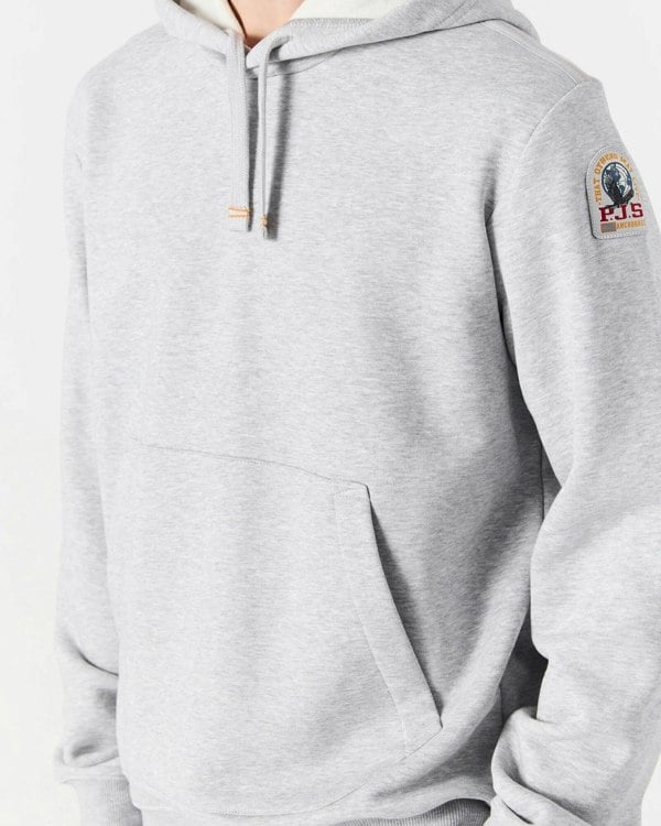 Parajumpers Everest Mens Hooded Sweatshirt - Ash Grey Melange 608