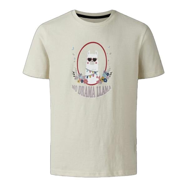 Dare 2B Childrens/Kids Trailblazer III Llama T-Shirt - Almond Milk