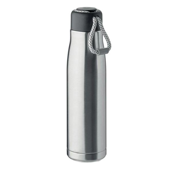 MidOcean Cordle Double Wall 500ml Water Bottle - Matt Silver - 