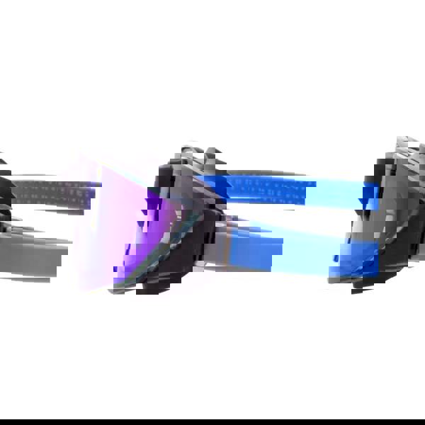 Fashy Splash II Mirrored adult swim goggles in blue and black with clear lenses