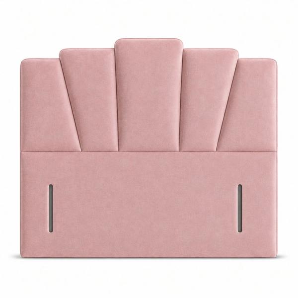 Great British Beds John Art Deco Headboard - Pink Plush