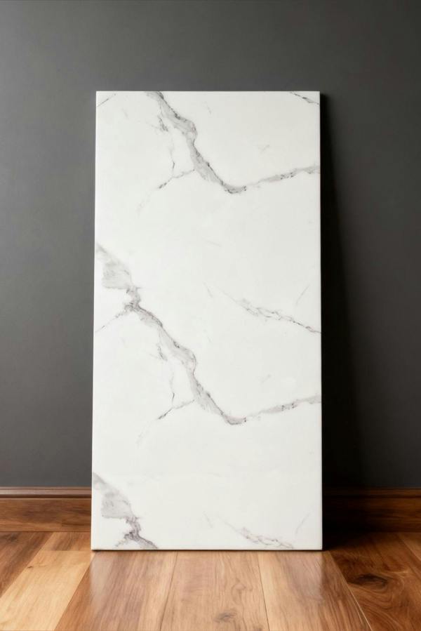Groundlevel Self Adhesive Marble Effect Tiles - Silver