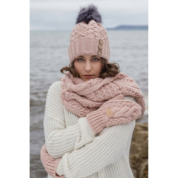 Aran Cable Knit Mittens Stay Cozy & Chic with Aran Cable Knit Mittens | Diamond Cable Design