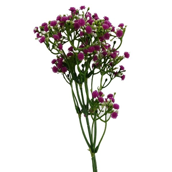 Leaf Pack of 6 x 55cm Gypsophila Pink Stem