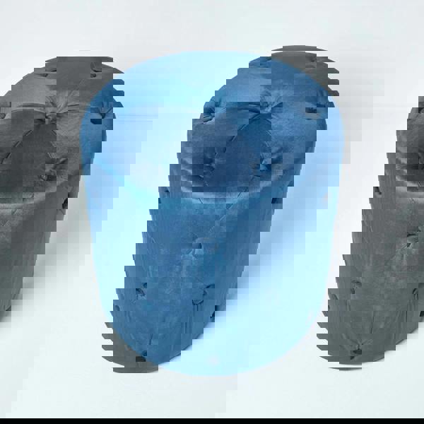 HOMESCAPES Windsor Velvet Footstool