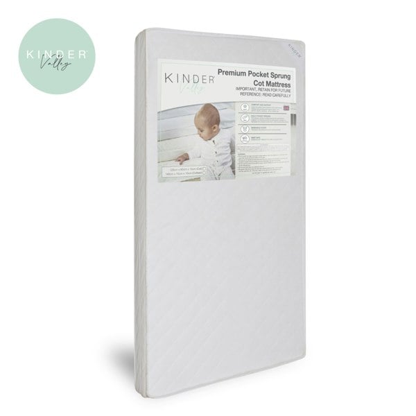 Kinder Valley Premium Pocket Sprung Cot Bed Toddler Bed Mattress