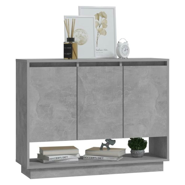 Berkfield Sideboard Concrete Grey 97x31x75 cm Engineered Wood