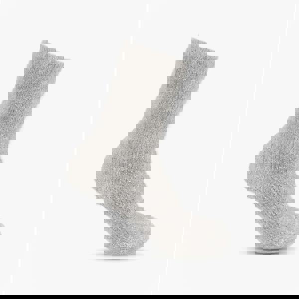 Totes Totes Toasties FAIR ISLE & CHENILLE SUPERSOFT BED SOCKS (Twin Pack) Womens Socks Grey/Fair Isle