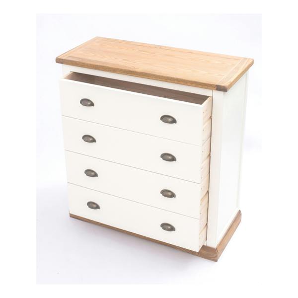 Cabinet Bits Tropea 4 Drawer Chest of Drawers Brass Cup Handle