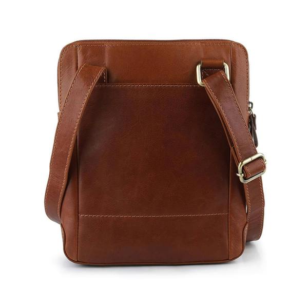 PRIMEHIDE Medium Leather Messenger Bag - Matteo Tuscan