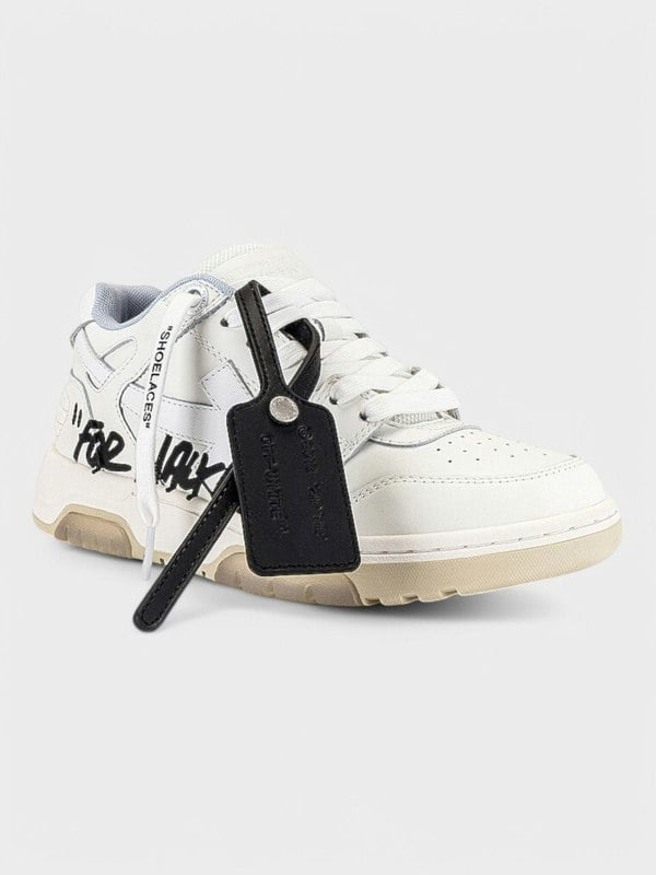 Off - White Out Of Office Low "For Walking" White Black - Supplied FashionOff - White